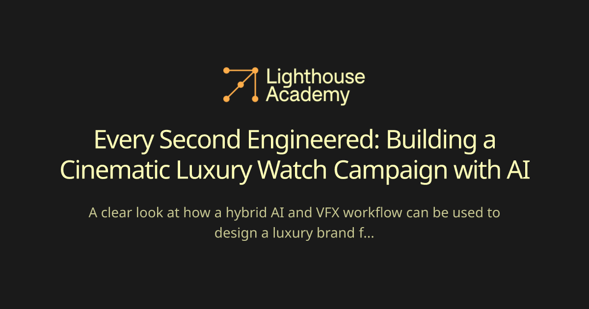 Every Second Engineered: Building a Cinematic Luxury Watch Campaign ...